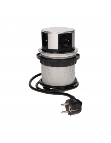 Gniazdo meblowe Ø10cm wysuwane z...