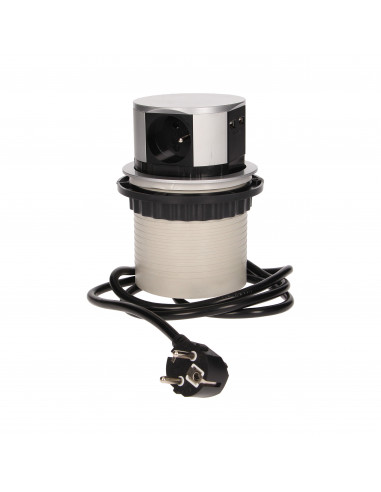 Gniazdo meblowe Ø10cm wysuwane z...