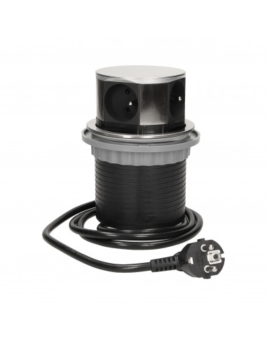 Gniazdo meblowe Ø10cm wysuwane z...