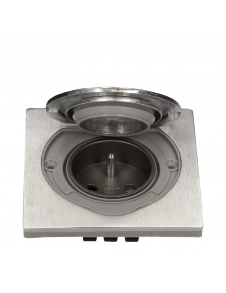 Hermetyczne gniazdo elektryczne, IP55 stal nierdzewna