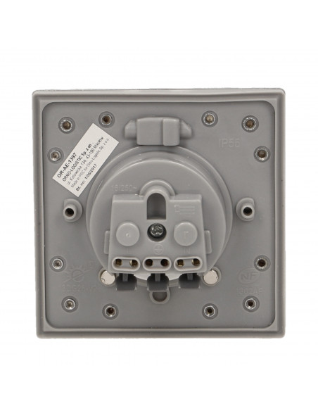 Hermetyczne gniazdo elektryczne, IP55 stal nierdzewna