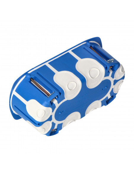 Hermetyczne gniazdo elektryczne podwójne, IP55 stal nierdzewna, z wiatroszczelną puszką montażową