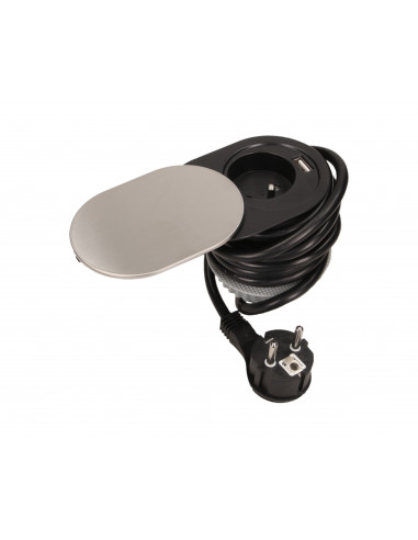  Gniazdo meblowe Ø6cm, wpuszczane w...