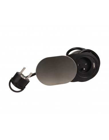  Gniazdo meblowe Ø6cm, wpuszczane w...