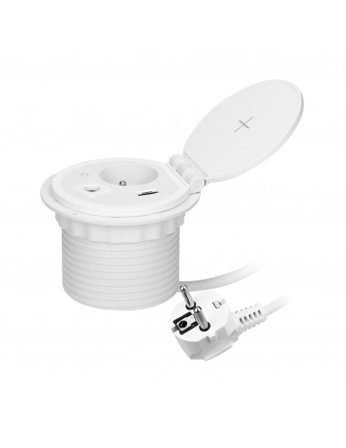  Gniazdo meblowe Ø8cm wpuszczane w...