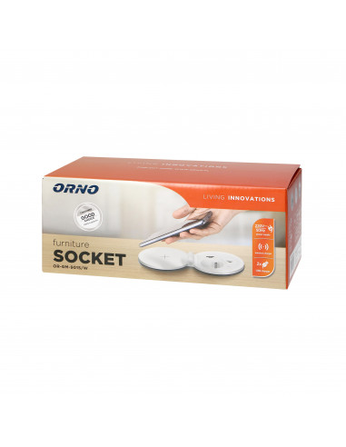  Gniazdo meblowe Ø8cm wpuszczane w...