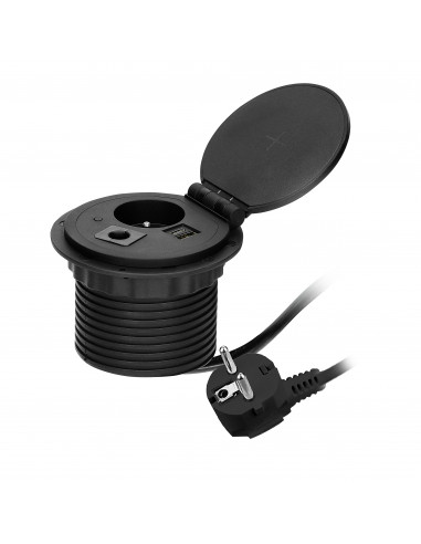  Gniazdo meblowe Ø8cm wpuszczane w...