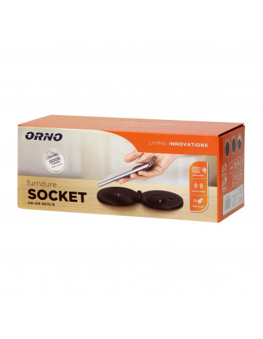  Gniazdo meblowe Ø8cm wpuszczane w...