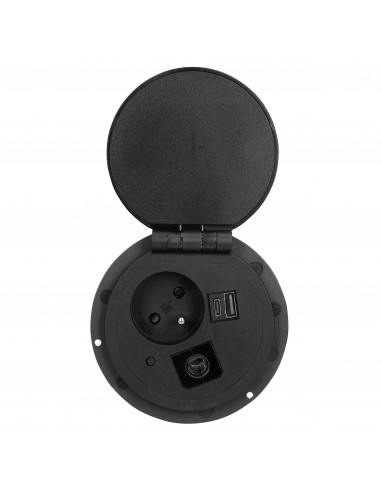  Gniazdo meblowe Ø8cm wpuszczane w...