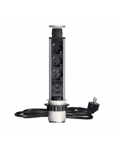 Gniazdo meblowe Ø6cm wysuwane z blatu...