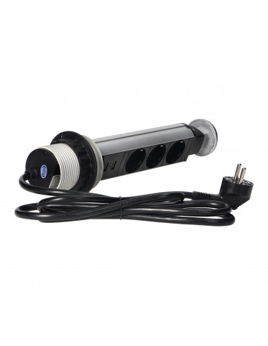 Gniazdo meblowe Ø6cm wysuwane z blatu...