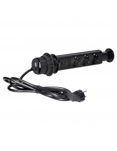 Gniazdo meblowe Ø6cm wysuwane z blatu...