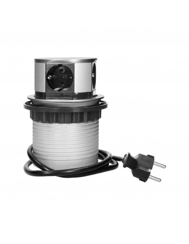 Gniazdo meblowe Ø10cm wysuwane z...