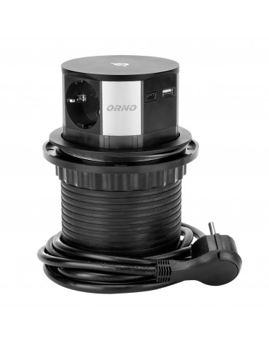  Gniazdo meblowe Ø10cm wysuwane z...