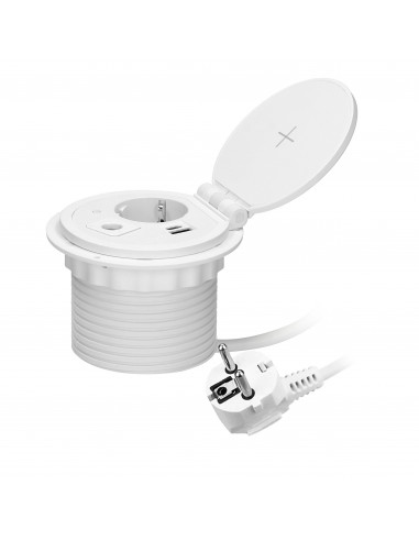  Gniazdo meblowe Ø8cm wpuszczane w...