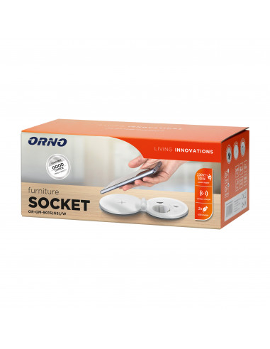  Gniazdo meblowe Ø8cm wpuszczane w...