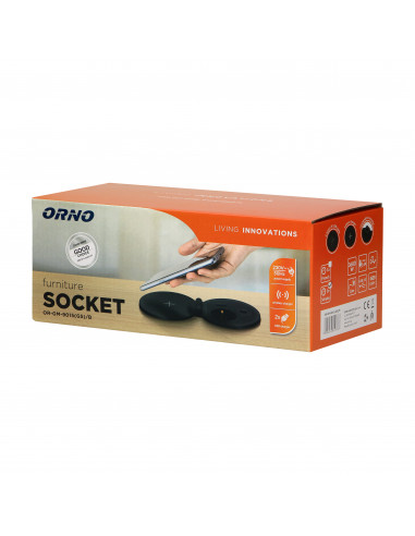  Gniazdo meblowe Ø8cm wpuszczane w...