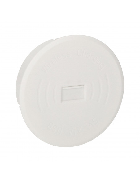 Bezprzewodowa ładowarka indukcyjna z dodatkowym portem USB, biała