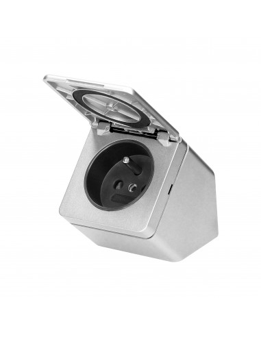 Gniazdo meblowe podszafkowe z klapką,...