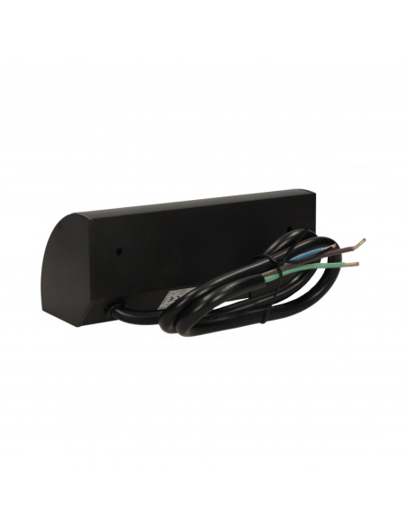 Gniazdo meblowe bez wyłącznika, 2x2P+Z, czarne