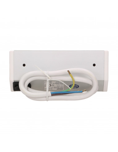 Gniazdo meblowe 2x2P+Z, biało-srebrne