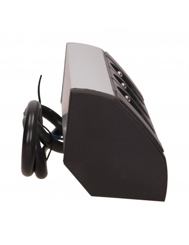 Gniazdo meblowe 3x2P+Z, czarno-srebrne