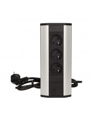 Gniazdo meblowe z przewodem 1,8m, 3x2P+Z