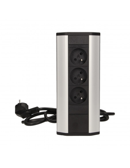 Gniazdo meblowe z przewodem 1,8m, 3x2P+Z