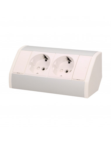 Gniazdo meblowe 2x2P+Z, schuko,...