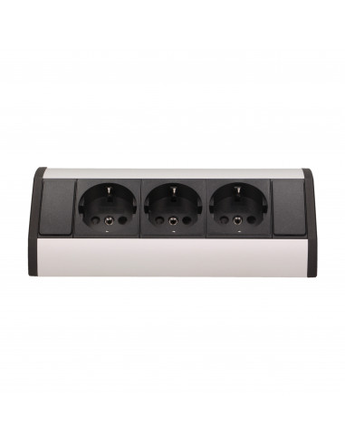 Gniazdo meblowe 3x2P+Z, schuko,...