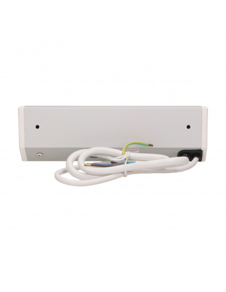 Gniazdo meblowe 2x2P+Z z wyłącznikiem, schuko, biało-srebrne