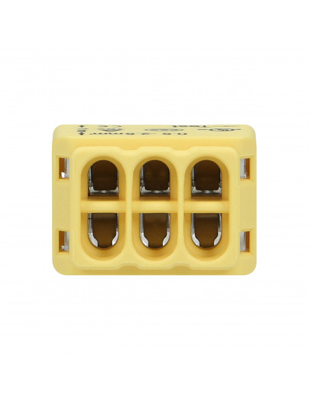 Złączka instalacyjna wciskana 6-przewodowa, dwurzędowa, na drut 0,75-2,5mm², IEC 300V/24A  50 szt.