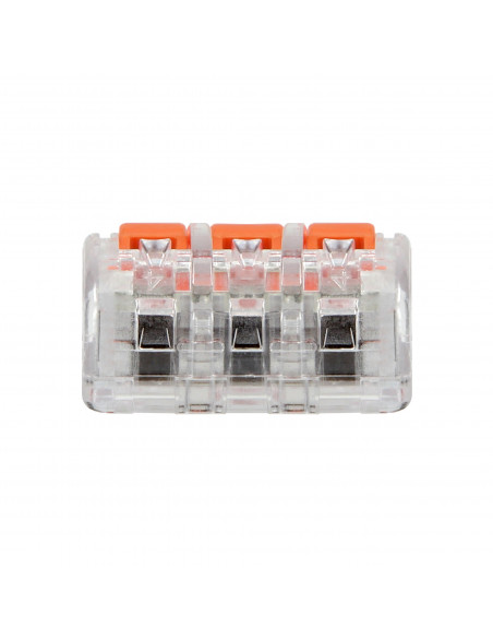 Złączka instalacyjna zaciskowa 3-przewodowa, na dowolny przewód 0,2-4mm², IEC 450V/32A, 10 szt.