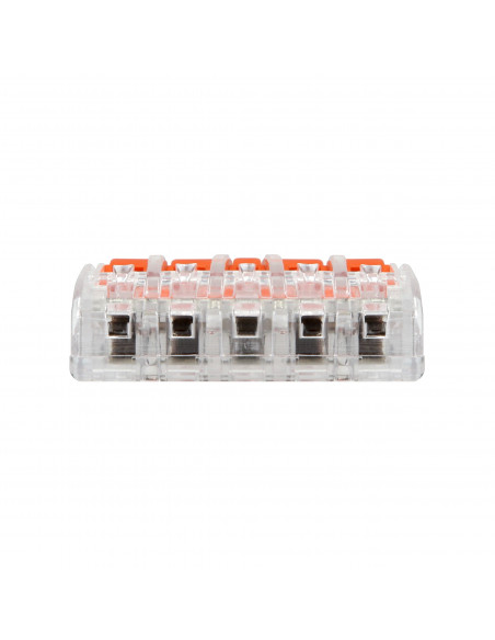 Złączka instalacyjna zaciskowa 5-przewodowa, na dowolny przewód 0,2-4mm², IEC 450V/32A, 10 szt.