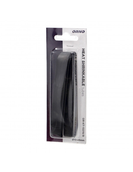 Koszulka termokurczliwa Ø10mm 1m, blister, czarna