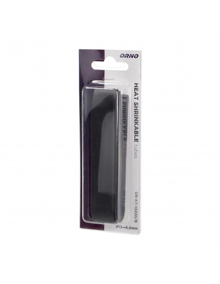 Koszulka termokurczliwa Ø13mm 1m, blister, czarna