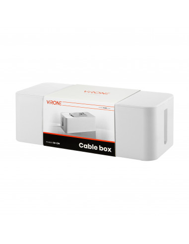 Organizer do kabli - cable box L, biały