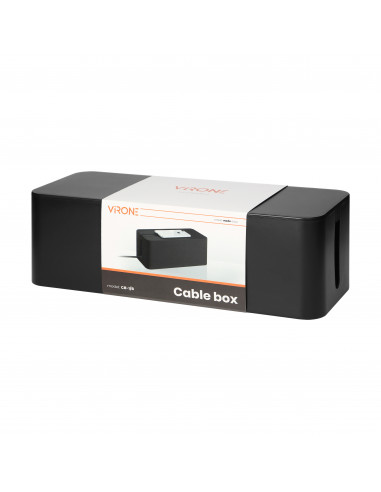 Organizer do kabli - cable box L, czarny