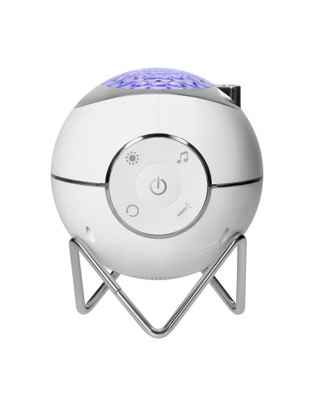  Projektor gwiazd 15 trybów pracy, 5 relaksacyjnych dźwięków, możliwość puszczenia własnej muzyki dzięki...