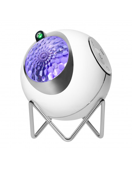  Projektor gwiazd 15 trybów pracy, 5 relaksacyjnych dźwięków, możliwość puszczenia własnej muzyki dzięki...