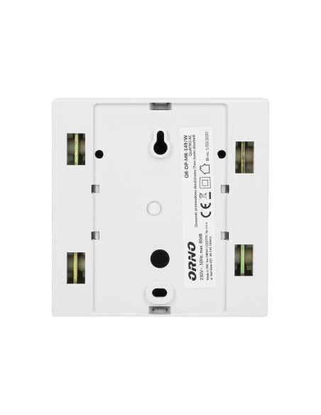 Dzwonek elektromechaniczny dwutonowy QUARTO AC, 230V, biały