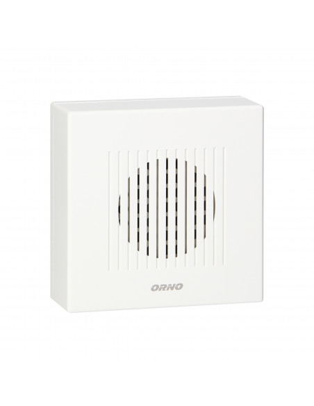 Dzwonek przewodowy elektroniczny jednotonowy RINGIL MINI AC, 230V, biały