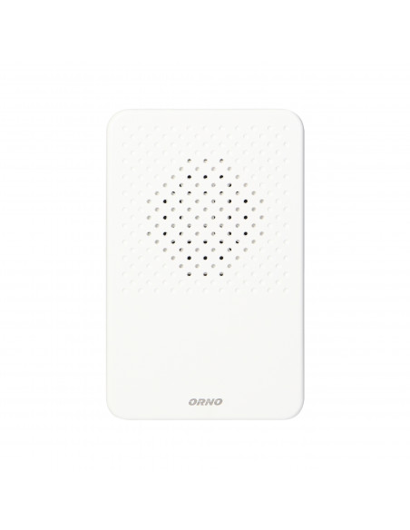 Dzwonek przewodowy elektroniczny jednotonowy LARK MAXI AC, 230V, biały