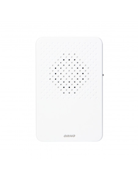 Dzwonek przewodowy elektroniczny jednotonowy LARK MAXI AC, 230V, śnieżno biały