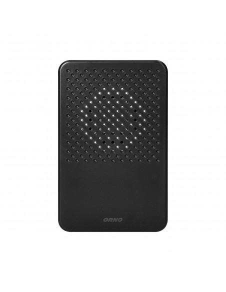 Dzwonek przewodowy elektroniczny jednotonowy LARK MAXI AC, 230V, czarny
