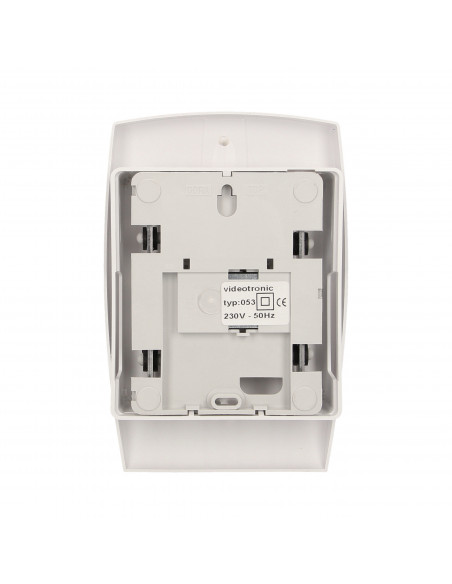 Dzwonek elektromechaniczny dwutonowy 230V, biały