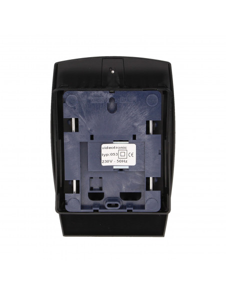 Dzwonek elektromechaniczny dwutonowy 8V, czarny