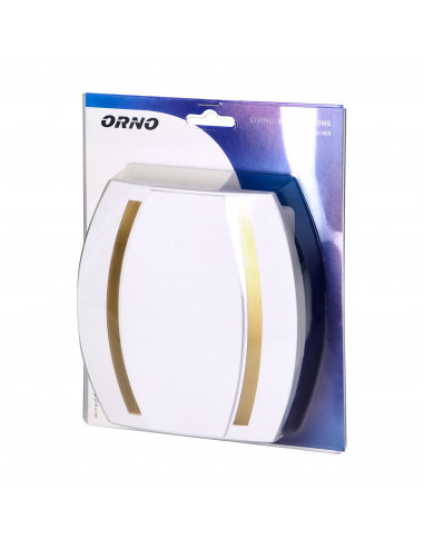 Dzwonek Kameleon Gong 230V, biało-złoty