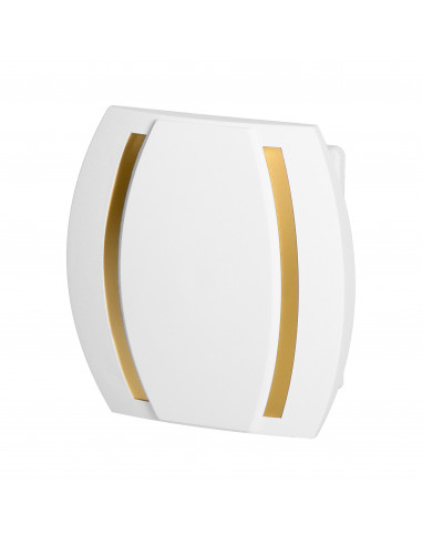 Dzwonek Kameleon Gong 230V, biało-złoty