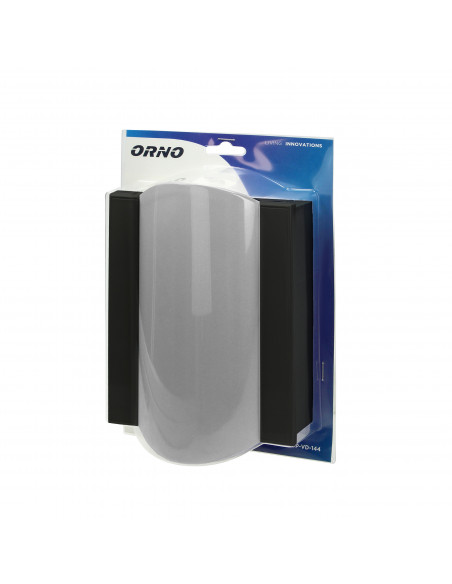 Dzwonek elektromechaniczny dwutonowy TON COLOR 230V, czarno-srebrny